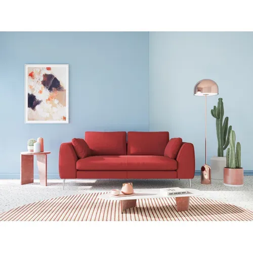 Plano Canapé Moderne En Microfibre Technique Détachable T11 216 Cm Bleu