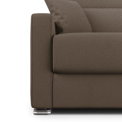 Amber Canapé Lit Convertible En Tissu Détachable T05 191 Cm (mat. 140x197)  Brun