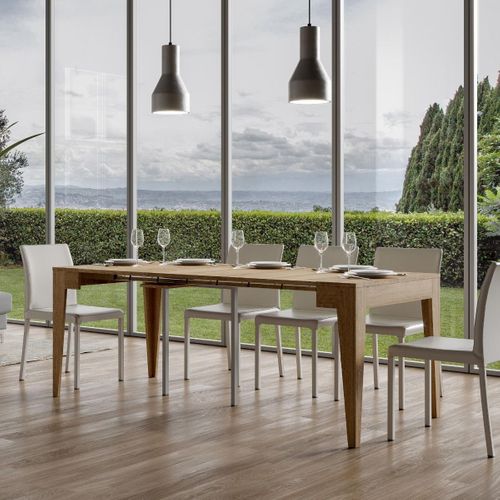 Console Extensible 90x42/198 Cm Isotta Small Chêne Nature