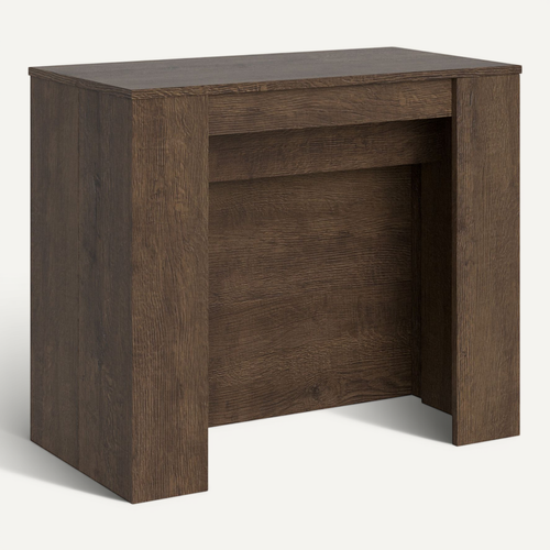 Console Extensible 90x48/296 Cm Venus Noyer Rallonges Internes