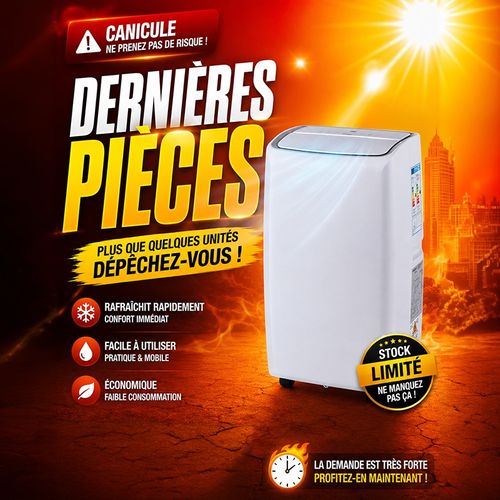Kooper - 5925931 - Blanc - Climatiseur Portable - 12000 Btu - Chaud/froid