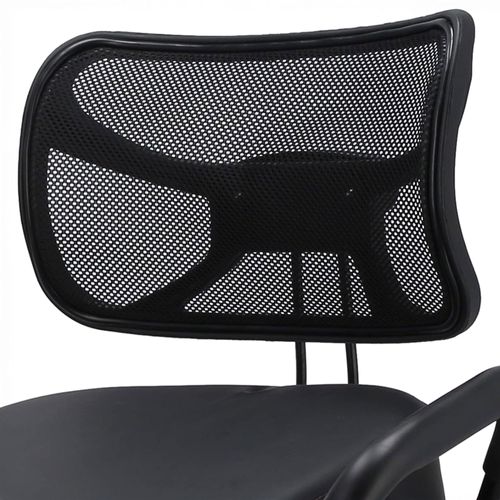 Neil - Tabouret Ergonomique Orthopédique Et Postural à Dossier Max 110 Kg Noir