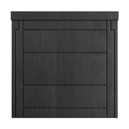 Coffre De Rangement De Jardin 54 X 53 X 56 Cm, Coffre Verrouillable En Résine Anthracite