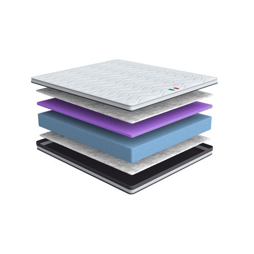 Matelas Mousse 140x190 cm AURORA Accueil mémoire de forme - Epaisseur 20 Cm