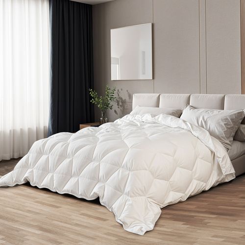The White Stone Couette 140 X 200 Cm De 150 G - Rembourrage Doux En Ouate Douce - Couette Mat
