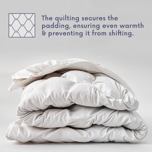 The White Stone Couette 140 X 200 Cm De 150 G - Rembourrage Doux En Ouate Douce - Couette Mat