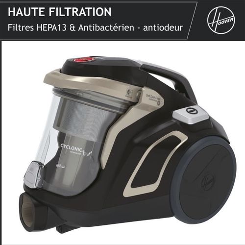 Aspirateur Traineau Sans Sac - Hp720pet - 850 W - 68 dBa - Cassette 2 L - Spécial Parquet Et Animaux