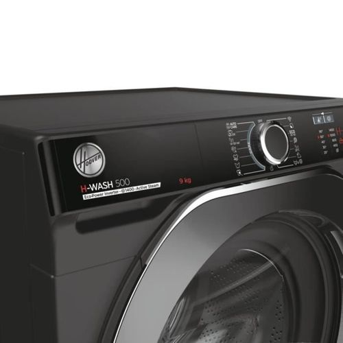 Lave-linge Frontal 9kg 1400tr/min Moteur Induction 60 cm, Hoovhwp49ambcr