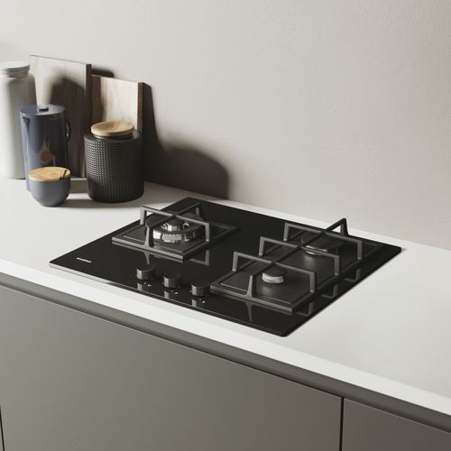 Table gaz ROSIERES RVG63B4MBB/1 3 foyers