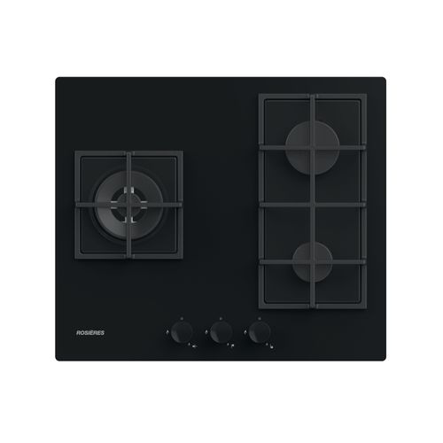 Table gaz ROSIERES RVG63B4MBB/1 3 foyers