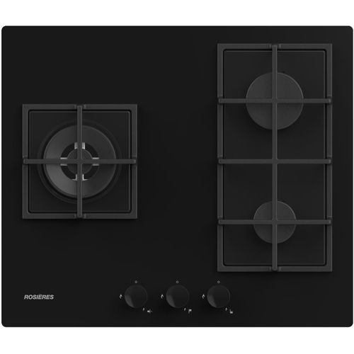 Table gaz ROSIERES RVG63B4MBB/1 3 foyers