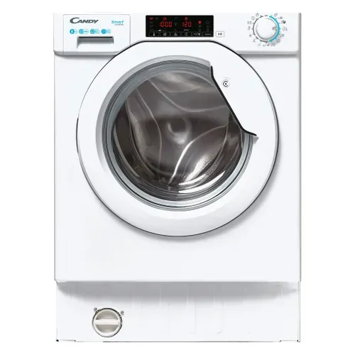 Lave-linge intégrable CANDY CBW 48TWME-S 8kg Blanc vue de face