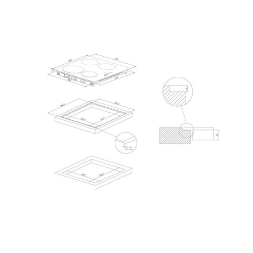 Plaque à Induction 4 foyers - Ci642ce1