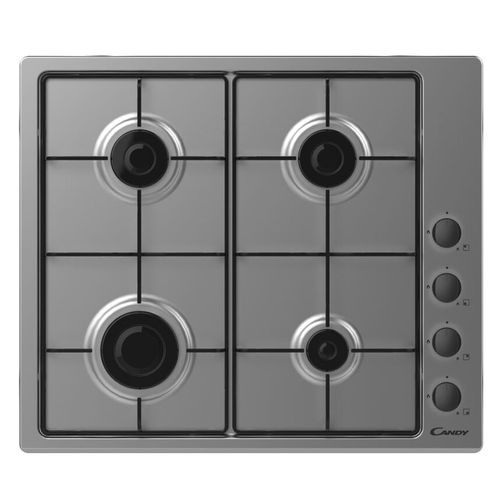 Table de cuisson gaz CANDY CKD621LX 4 foyers Inox