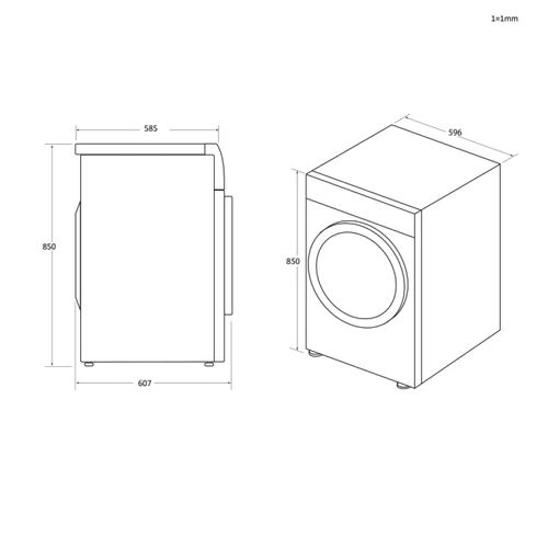 Sèche-linge condensation Pompe à Chaleur  10 Kg - Smart - Cseh10a2dbebx-47