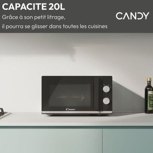Four Micro-ondes Grill Pose Libre Noir 20 L 700 W Avec Grille Quartz