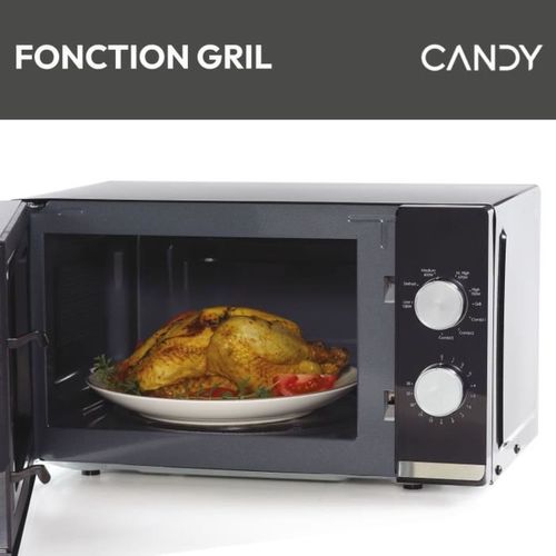 Four Micro-ondes Grill Pose Libre Noir 20 L 700 W Avec Grille Quartz