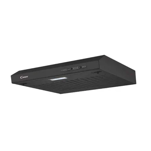 Hotte visière CANDY CFT610/4N/1_ Noir 60cm vue de profil