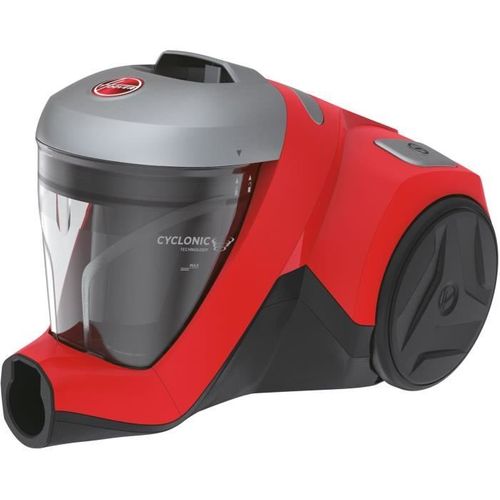Aspirateur Traîneau Sans Sac Cyclonique TurboTronic CV07 – Puissant et Léger – Pour Tapis et Sols Durs – Noir/Rouge - Electroménager