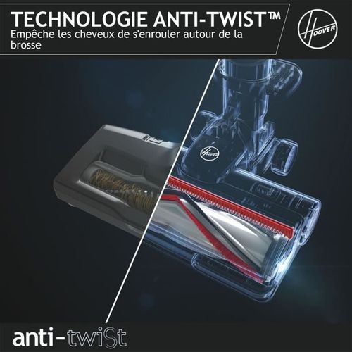 Aspirateur Balai Sans Fil - Hoover Hf920p - 65 Aw - 86 dBa - Ecran LED - Vert / Gris