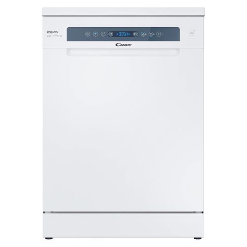 Lave-vaisselle pose libre CANDY CF 5C6F0W 15 couverts Blanc vue de face