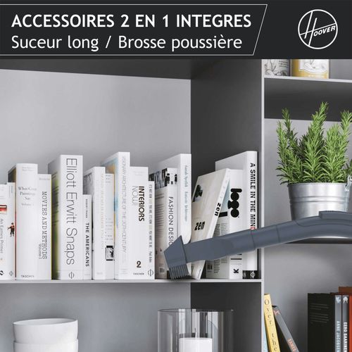 Aspirateur traîneau sans sac HOOVER BR31PET 011 - 700W - Noir vue de profil