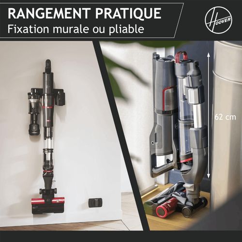 Aspirateur balai HOOVER HFX10H 011 - 365W - Noir vue de derrière