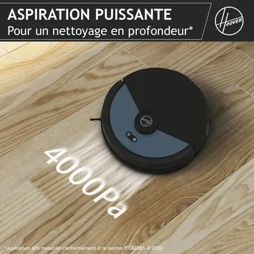 Robot Aspirateur Laveur - Hoover Hg450hp Hydro Pro - 4000 Pa - Autonomie : 120 Min - 65 dBa