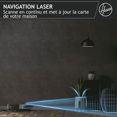 Hg430h Hydro Robot Aspirateur Laveur - Puissant 4000pa - Tous Sols - Navigation Laser