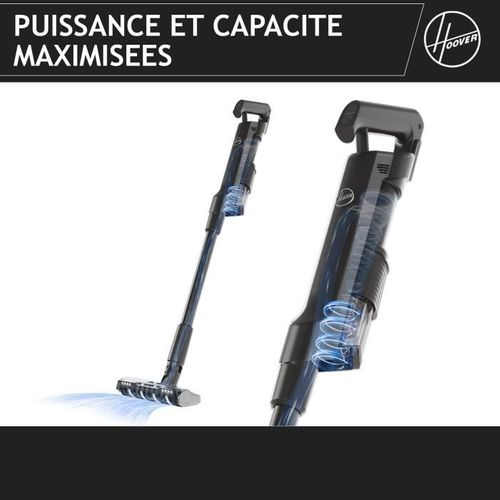 Aspirateur Balai Sans Fil - Hf201p - Ultra-léger, Puissant 50aw, Turbobrosse Spécial Animaux, Tech