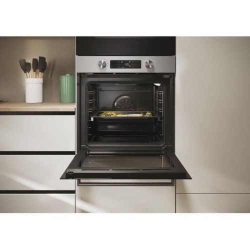 Four Encastrable Électrique 78 L Pyrolyse Inox/noir, 12 Fonctions