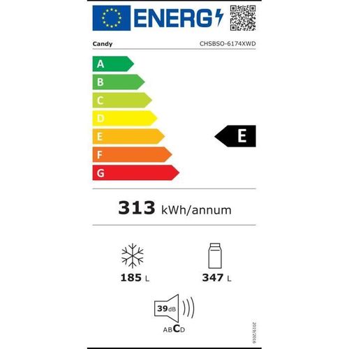 Réfrigérateur Américain - Chsbso-6174xwd - Classe E - 529 L - 39 dB - Inox
