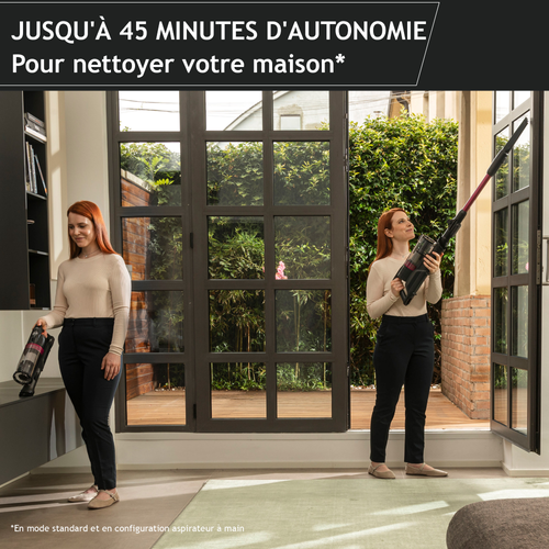 Hf1 Plus Aspirateur Balai Sans Fil Avec Tube Flexible Hf1p10hx - Léger et Puissant Avec Turbo Mode -