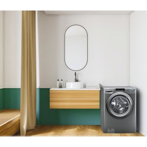 Lave-linge Séchant Csws496twmrre/fr - 9 / 6 Kg - Induction - 1400 Trs/min - 15 Prgms - A - Gris