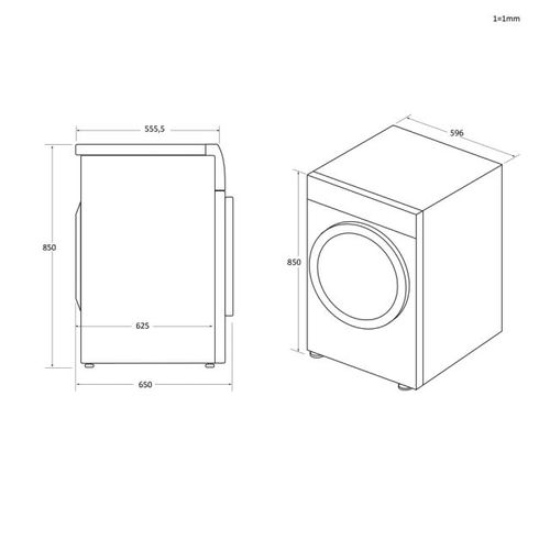 Sèche-linge Frontal condensation 10 kg Pompe à chaleur - Hd100-a2959efr
