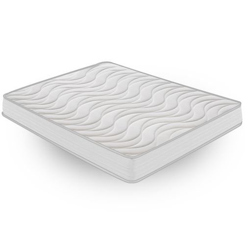 Matelas Mousse 140x190 cm CLEOLUX - Epaisseur 20 Cm - Réversible - Côté Été/hiver