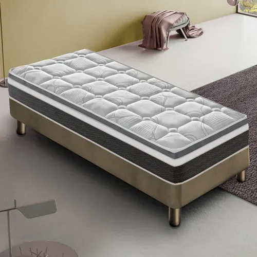 Matelas Mousse 90x190 Cm ANNA - Accueil Mémoire De Forme - Epaisseur 20 Cm