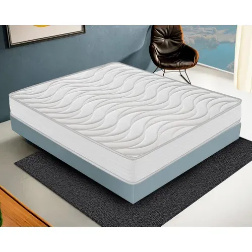 Matelas Mousse 180x200 CLEOLUX - Epaisseur 20 Cm - Réversible - Côté Été/hiver