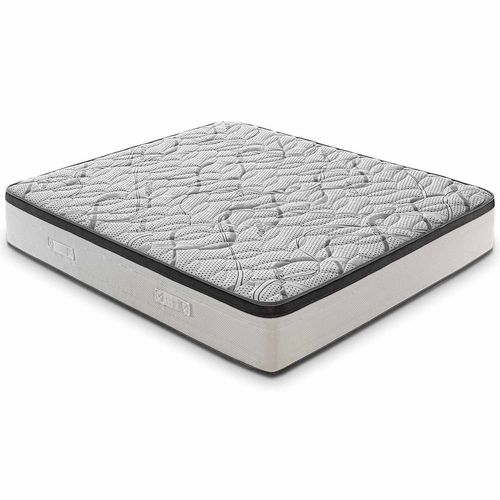 Matelas Mousse  140x200 Cm Deluxe - Epaisseur 25 Cm - Réversible - Côté Été/hiver