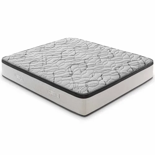 Matelas Mousse  160x200 Cm Deluxe - Epaisseur 25 Cm - Réversible - Côté Été/hiver