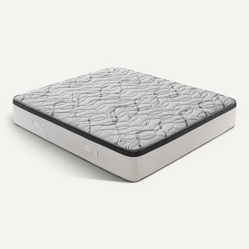 Matelas Mousse 180x200 Cm Deluxe - Epaisseur 25 Cm - Réversible - Côté Été/hiver