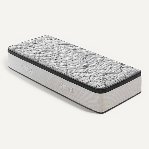 Matelas Mousse 80x200 Cm Deluxe - Epaisseur 30 Cm - Réversible - Côté Été/hiver
