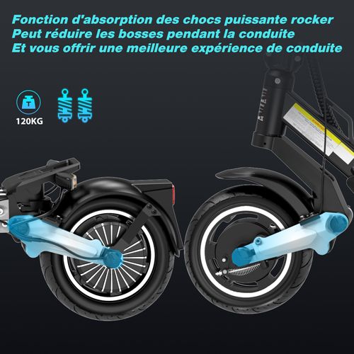 Trottinette Électrique Pliable - Pneus Gonflables 8,5" - App - Batterie 48v 15.6ah - Scooter H6