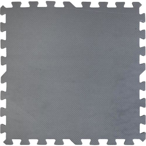 Lot De 9 Dalles De Protection De Sol Gre - En Mousse Gris Anthracite 50x50x0,8 Cm