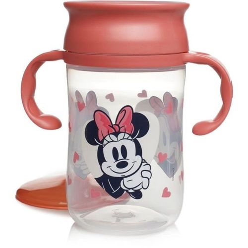 Tasse D'apprentissage 360° Minnie - 395 Ml, Anti-fuite, Ergonomique