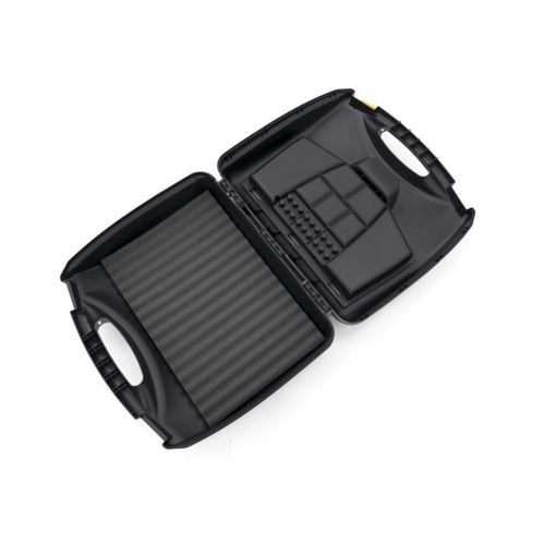 Mallette à Outils Noire 40 Cm Avec Plateau Et Poignée