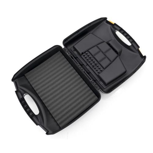 Mallette à Outils Noire 40 Cm Avec Plateau Et Poignée