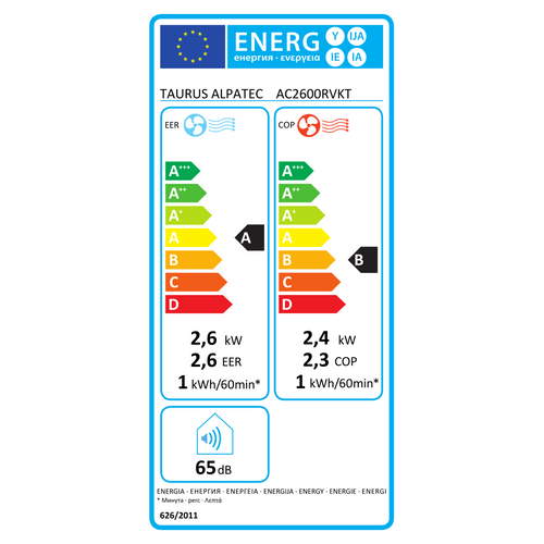 Climatiseur Mobile Réversible 2600w 18m2 Ac2600rvkt