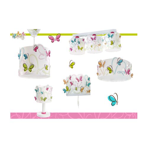 Lustre Chambre à Coucher Enfants Plafonnier A Plafond Papillon 33cm Lampe