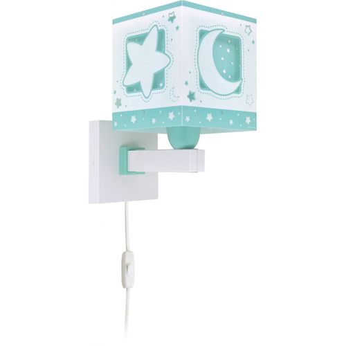 Applique Murale Enfant Moonlight Lune Et Étoiles Rose Dalber 63239SN - Brille Dans Le Noir